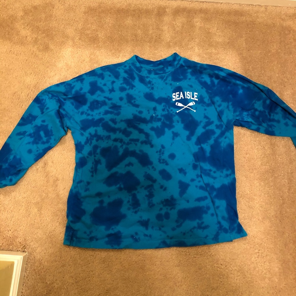 Sea isle tie die long sleeve